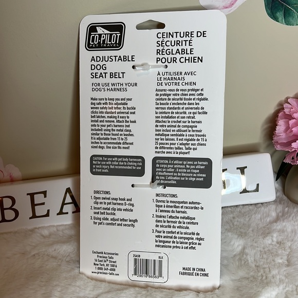 Co*Pilot Pet Travel Adjustable Dog Seat Belt. - Picture 3 of 7